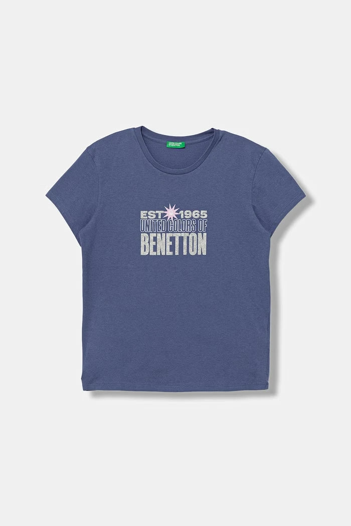 United Colors of Benetton çocuk pamuklu tişört
