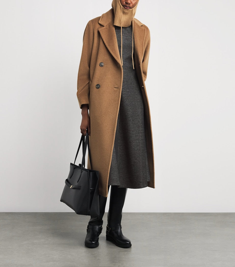 MAX&Co. Grey Stretch Cotton Jersey Midi Dress