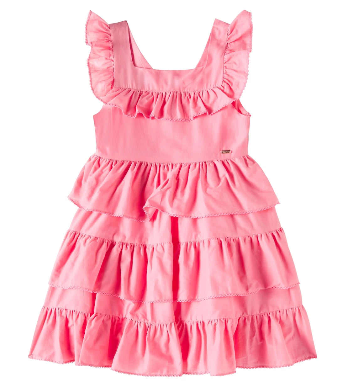 Patachou - Ruffled tiered cotton dress