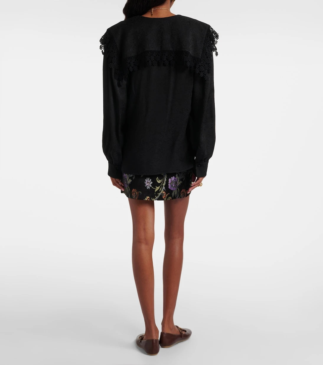 Chloé - Embroidered silk blouse