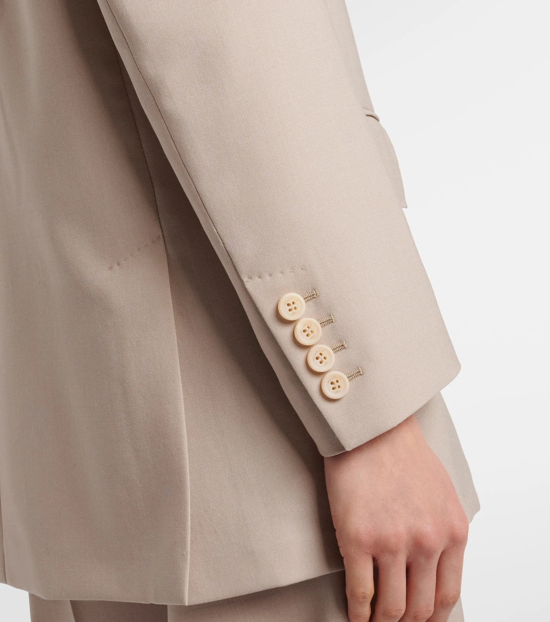 Max Mara - Double-breasted wool, mohair, and silk blazer