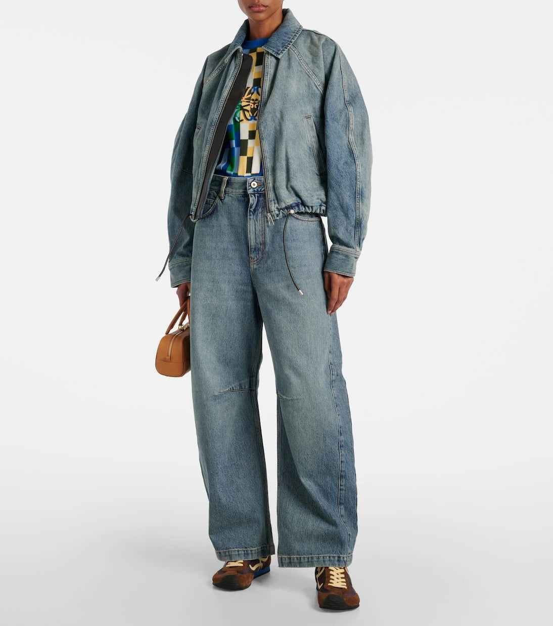 Loewe - Anagram barrel-leg jeans