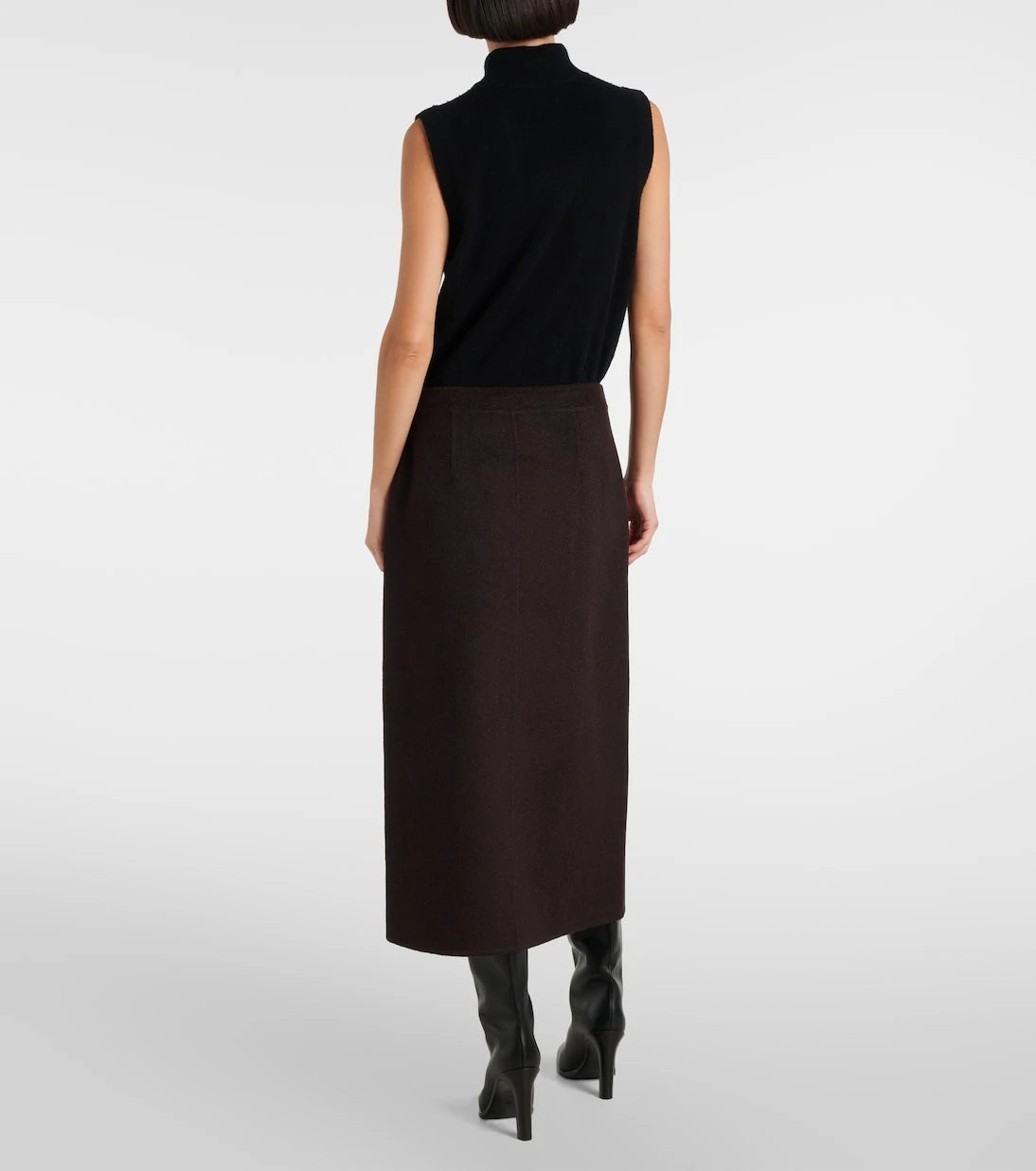 Proenza Schouler - White Label Adrian wool-blend midi skirt