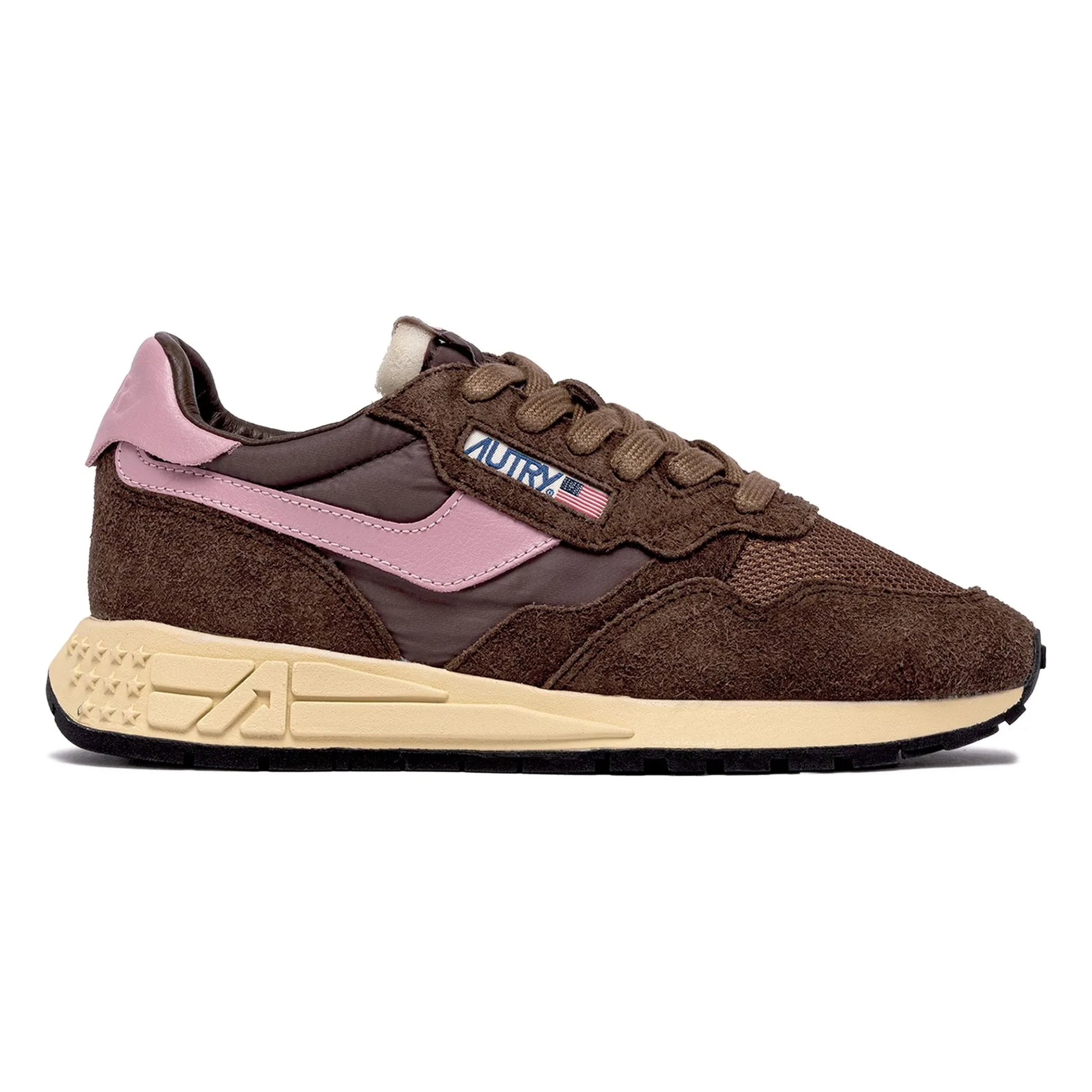 Autry - Reelwind Low Suede/Nylon Sneakers | Brown