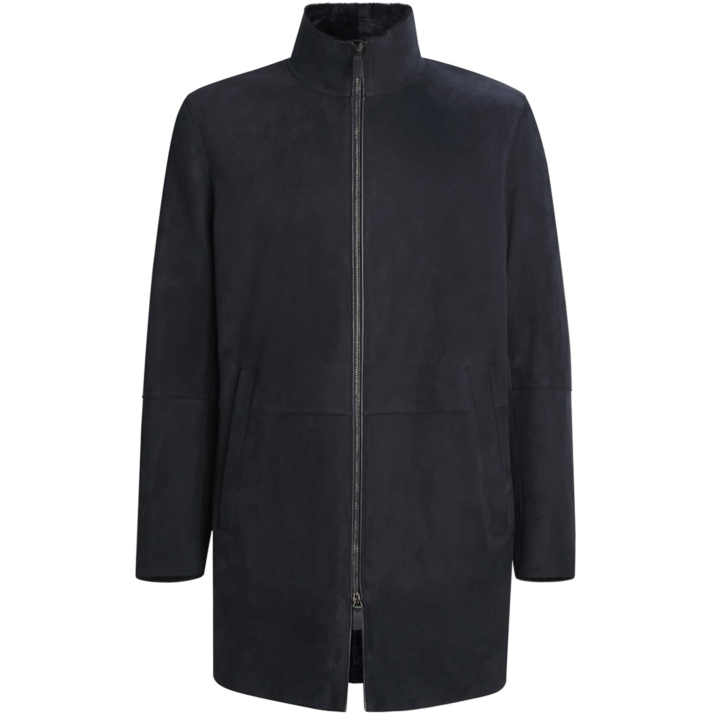 Blue Sheepskin Coat