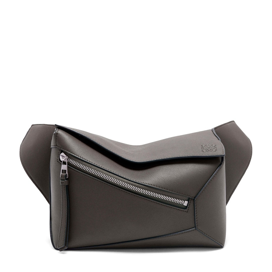 Small Leather Puzzle Belt Bag