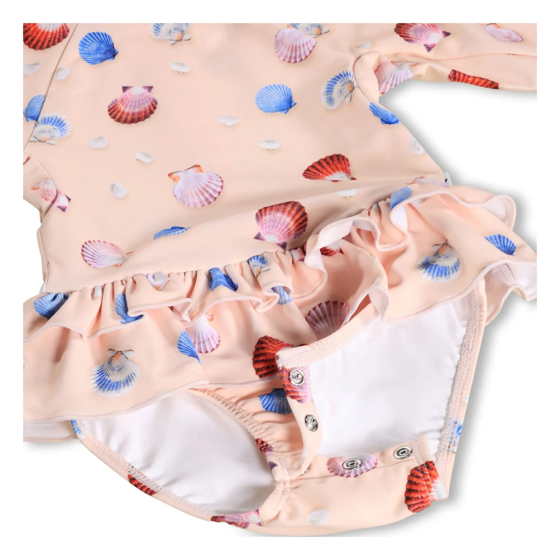 Molo - Narice Bathing Suit Recycled Fiber Shells | Pale Pink