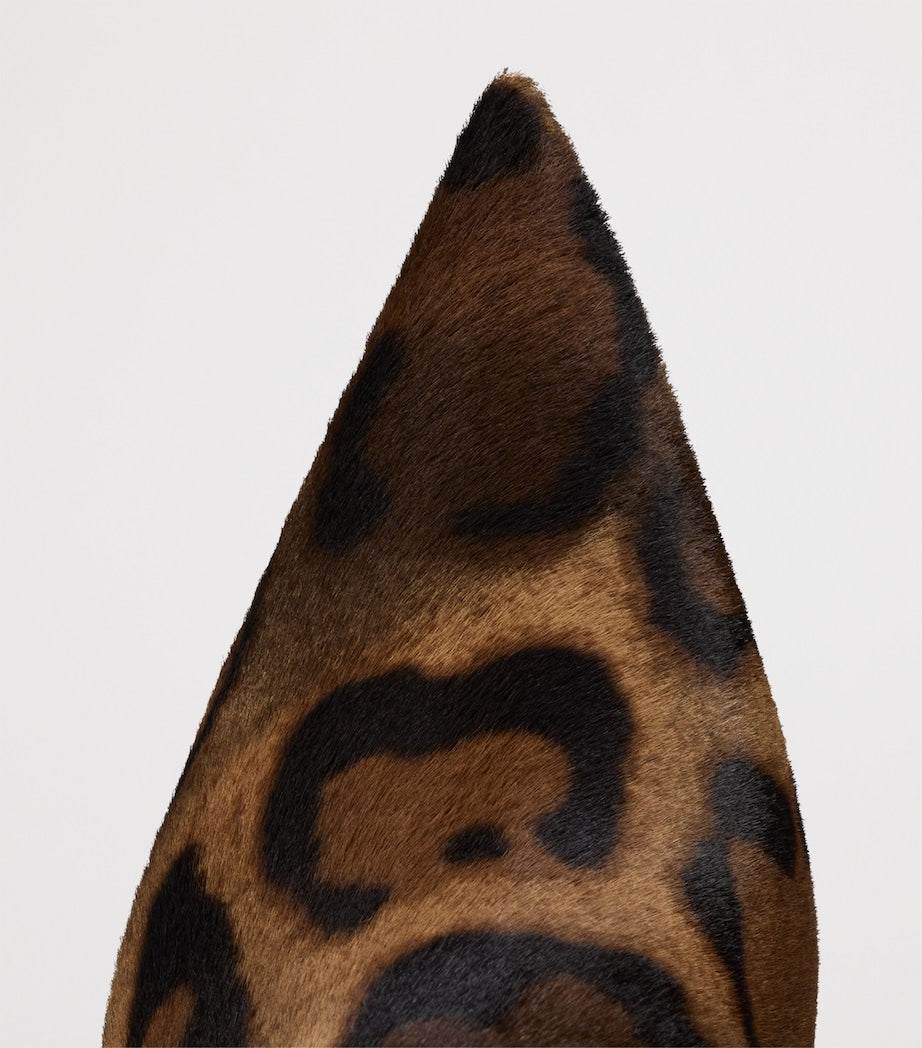 Christian Louboutin Red Miss Z Pony Hair Ankle Boots 100