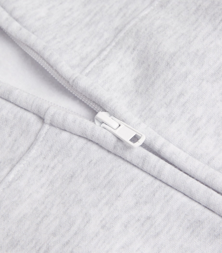 Cotton-Blend Fleece Classic Hoodie LIGHT HEATHER GREY