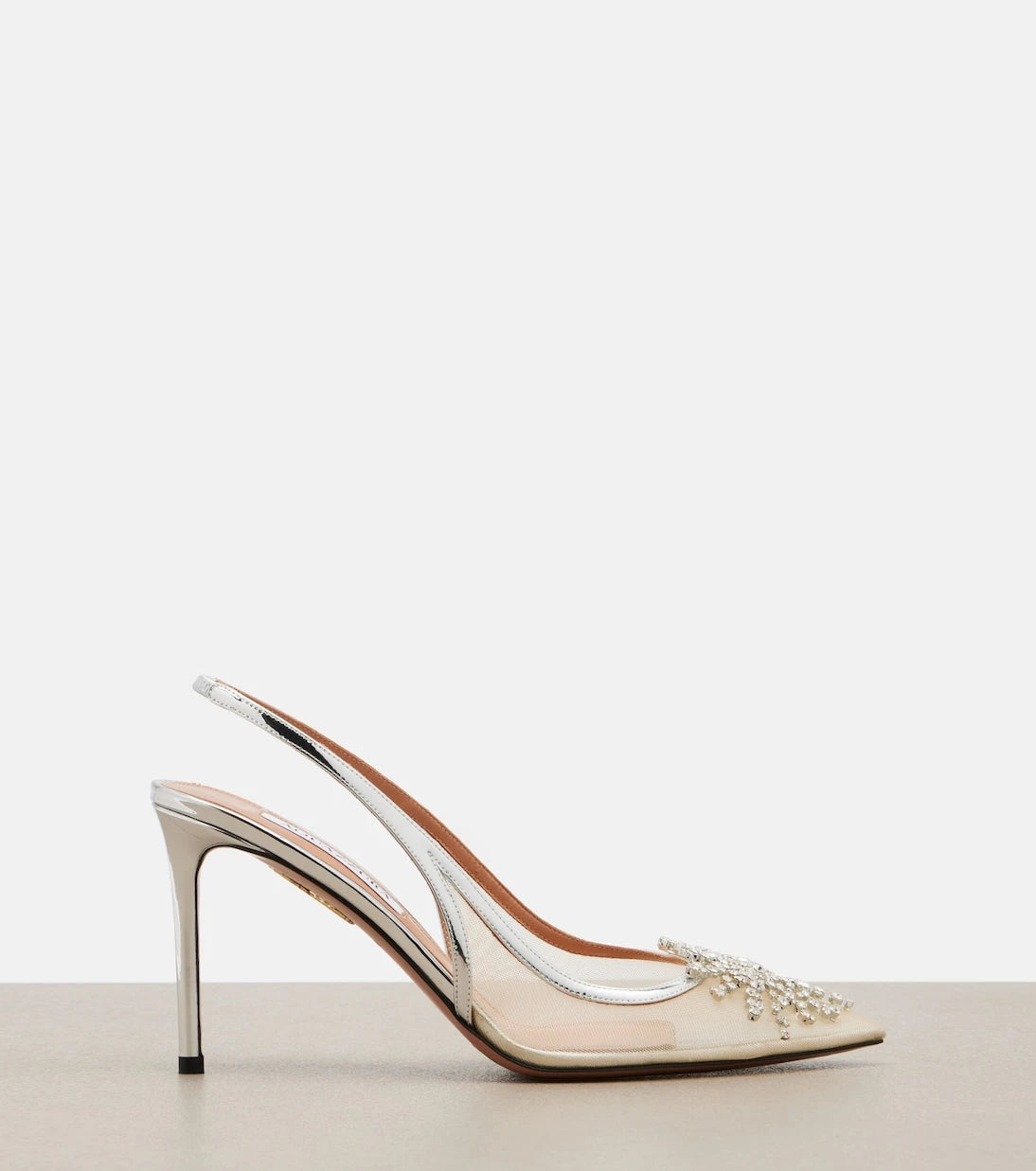 Aquazzura - Crystal Firework slingback pumps