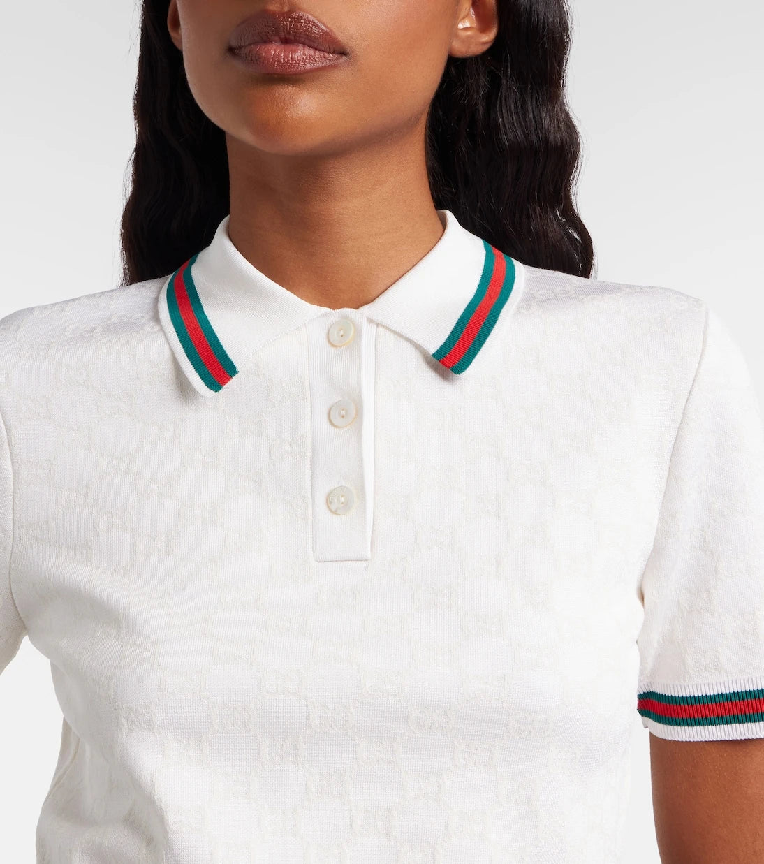 Gucci - GG jacquard polo shirt