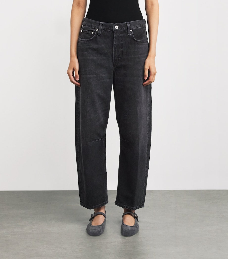 Citizens of Humanity Black Miro Mid-Rise Relaxed Jeans