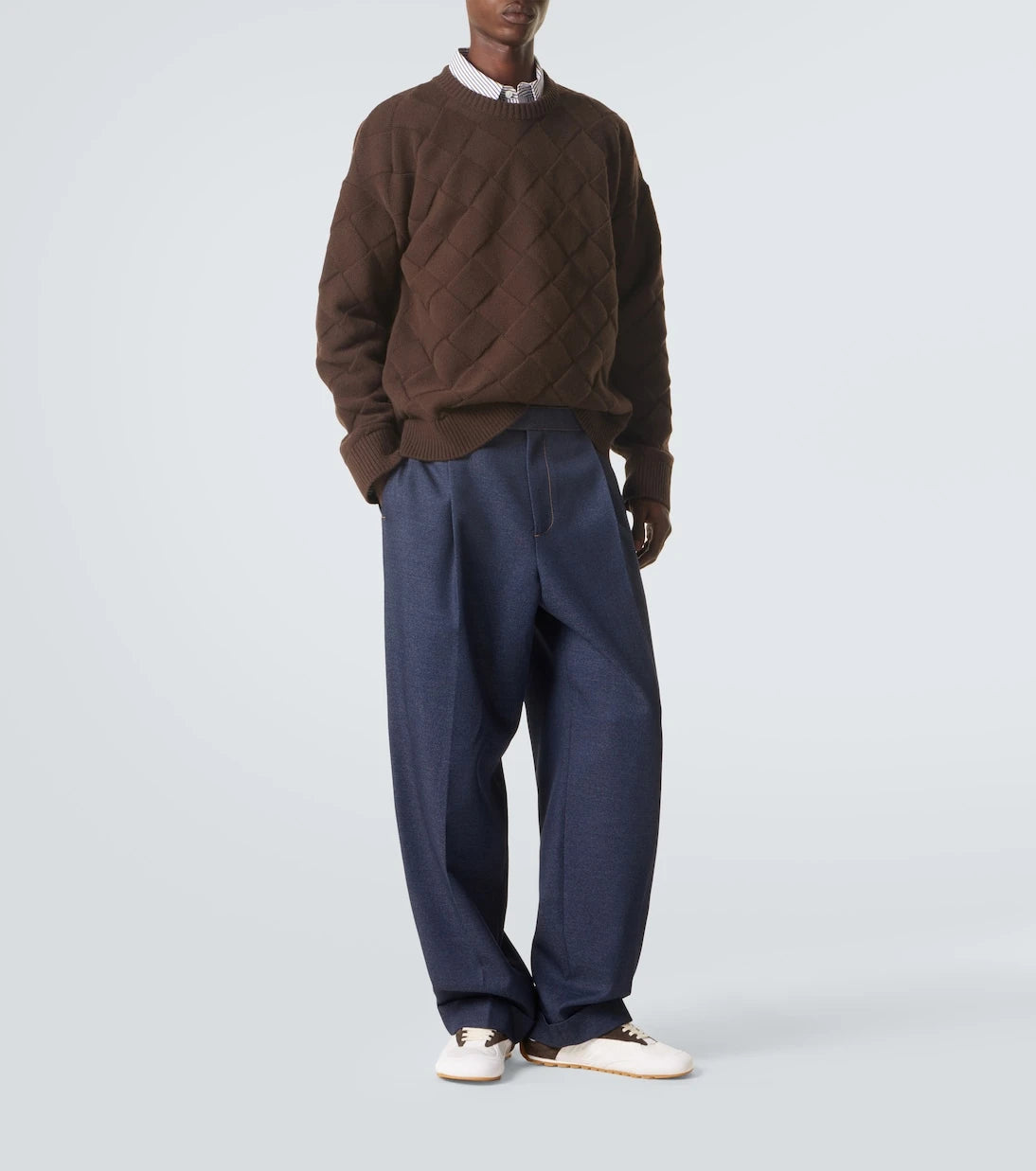 Bottega Veneta - Orbit Flash suede-trimmed sneakers