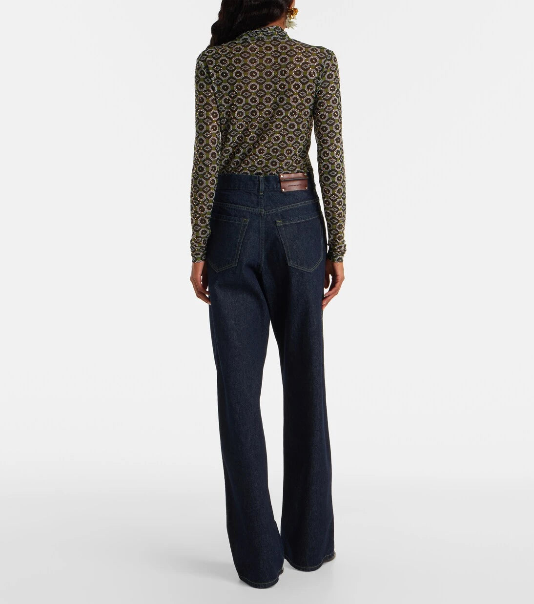Dries Van Noten - High-rise wide-leg jeans