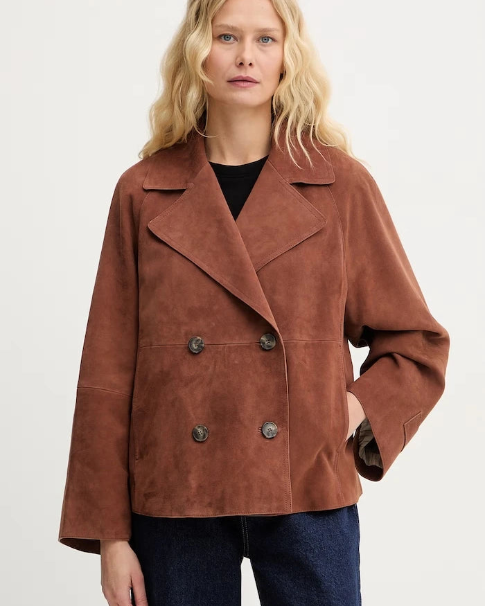 Weekend Max Mara kısa kadın süet SOSPIRO