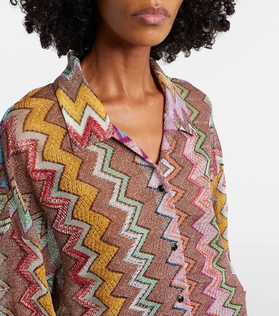 Missoni - Zigzag lamé shirt