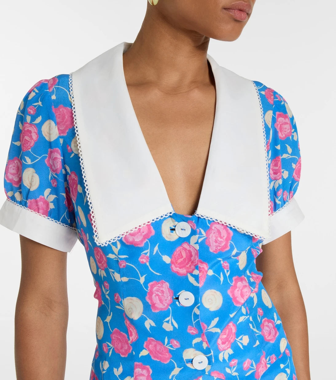 Rixo - Zinia floral silk blouse