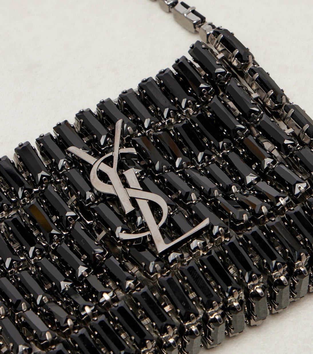 Saint Laurent - Cassandre Micro embellished shoulder bag