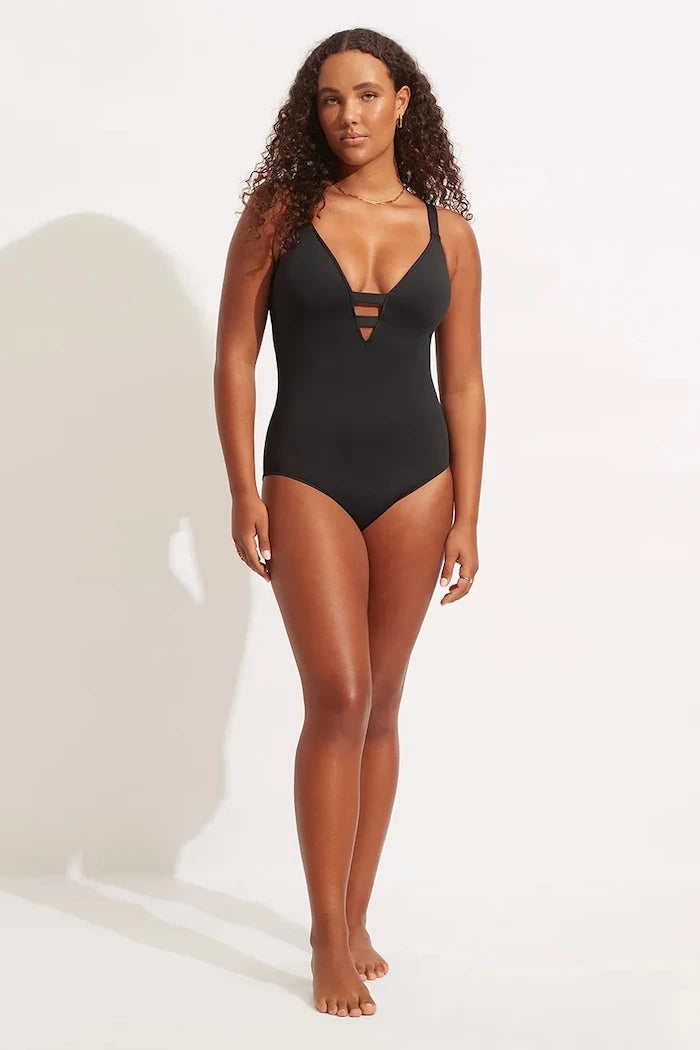 Seafolly Kadın Deep V Tek Parça Mayo