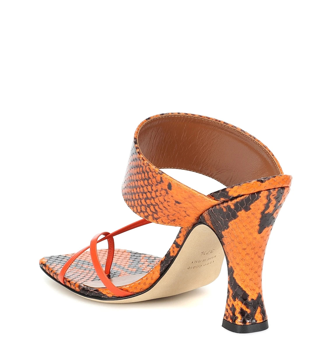 Paris Texas - Snake-effect-leather sandals