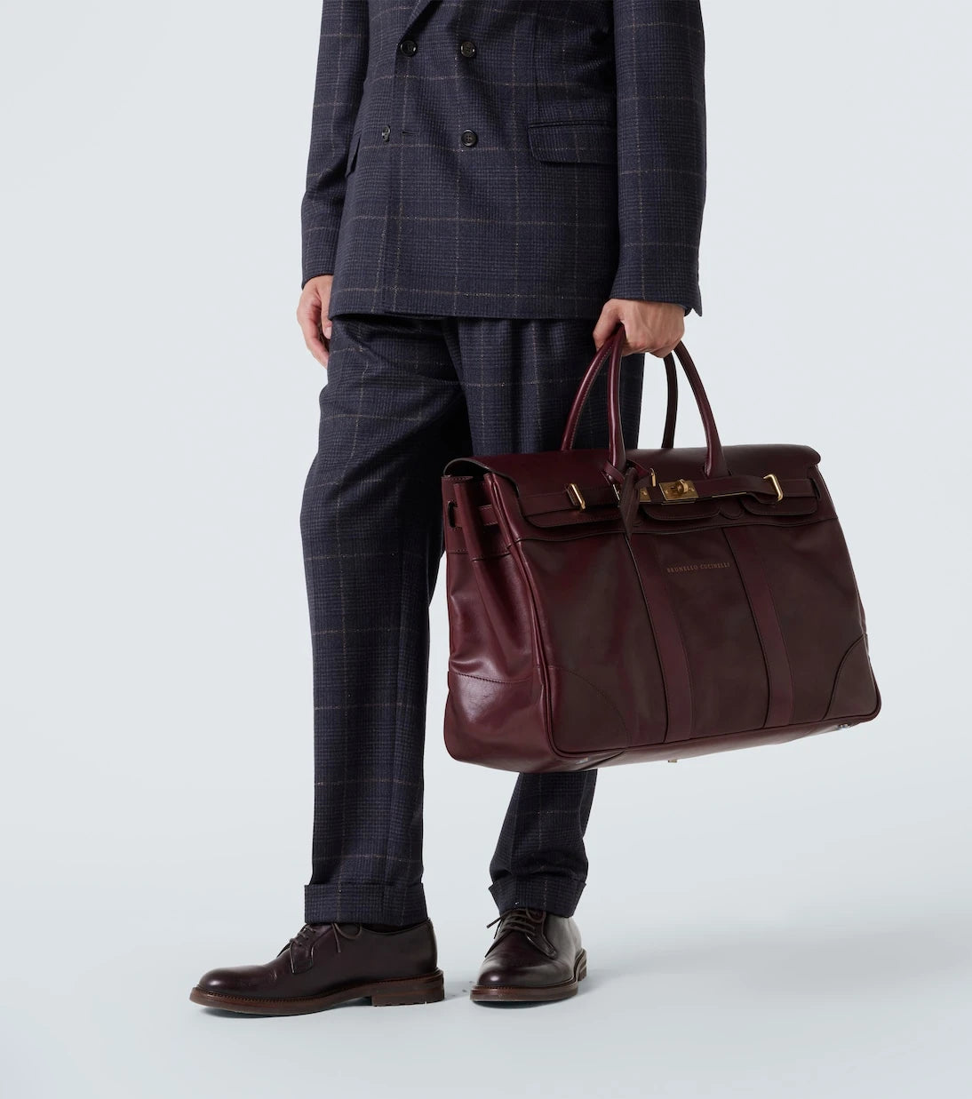 Brunello Cucinelli - Leather duffel bag