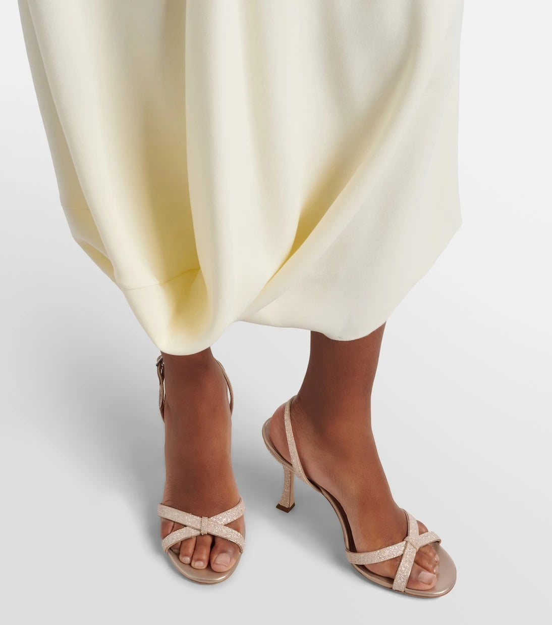Jimmy Choo - Elsy 90 glitter slingback sandals