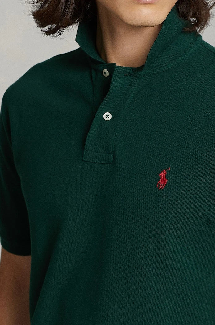 Памучна тениска с яка Polo Ralph Lauren