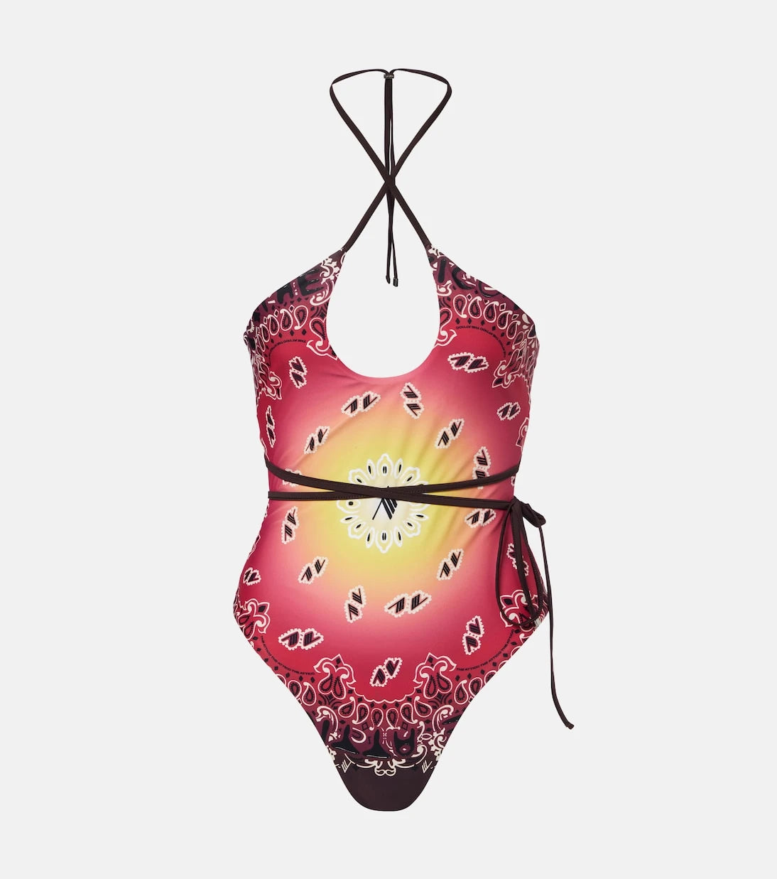 The Attico - Printed swimsuit