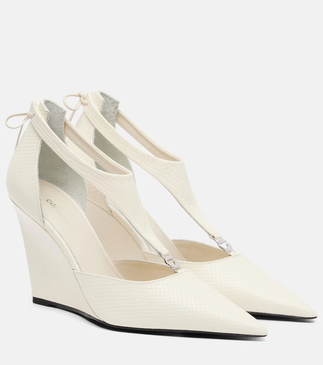 Coperni - Leather wedge pumps