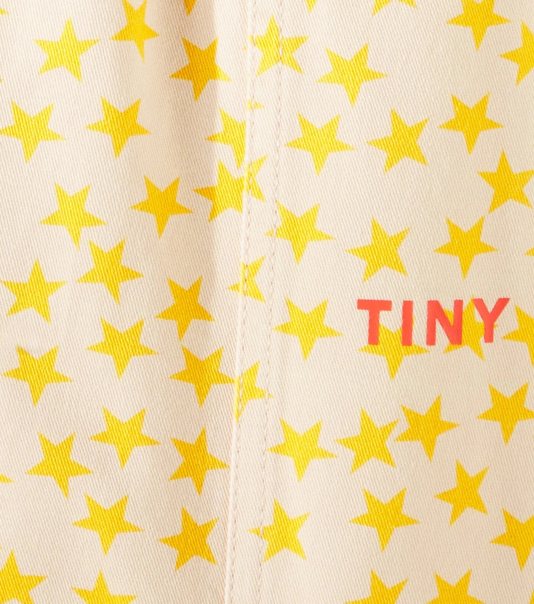 Tinycottons - بنطال بساق واسعة من نسيج التويل القطني بطبعة نجوم