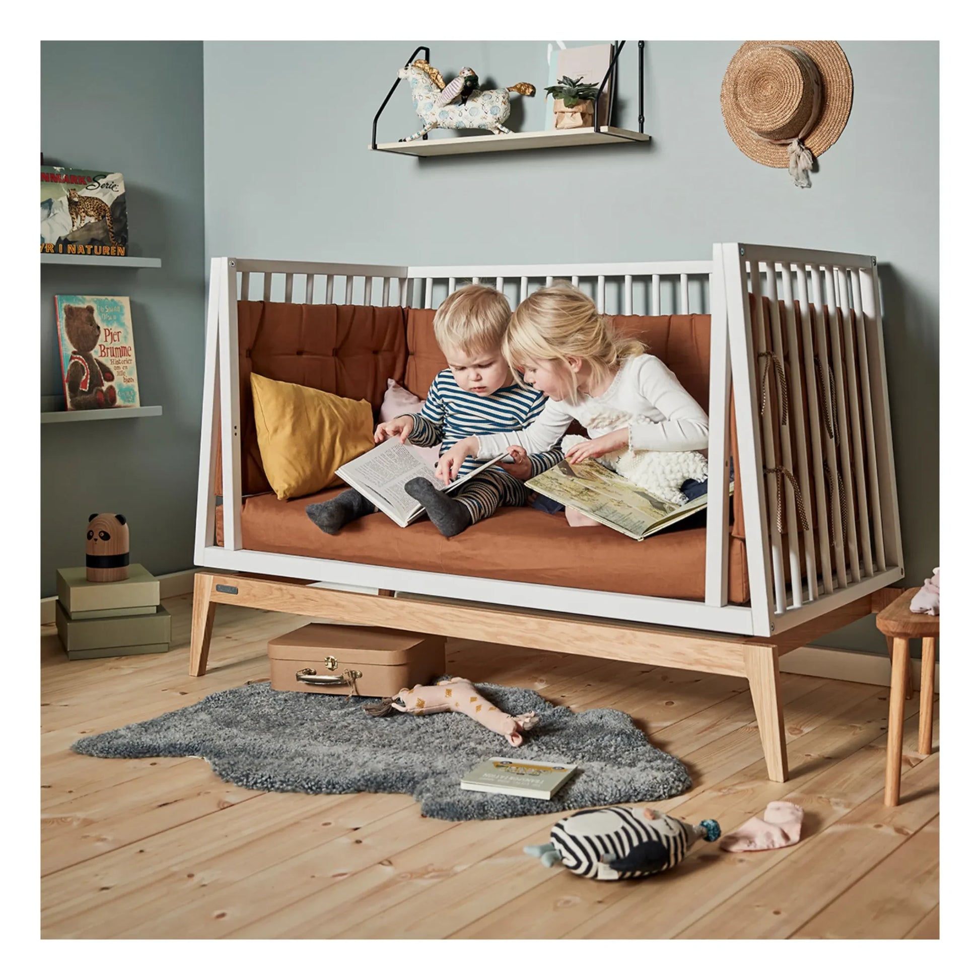 Leander - Luna Cot Conversion Kit - 60 x 120 cm | White