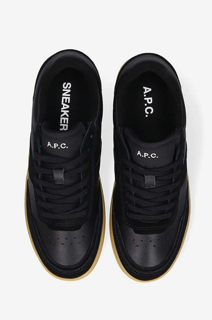Кожени маратонки A.P.C. Plain PUAAW-M56112 WHITE