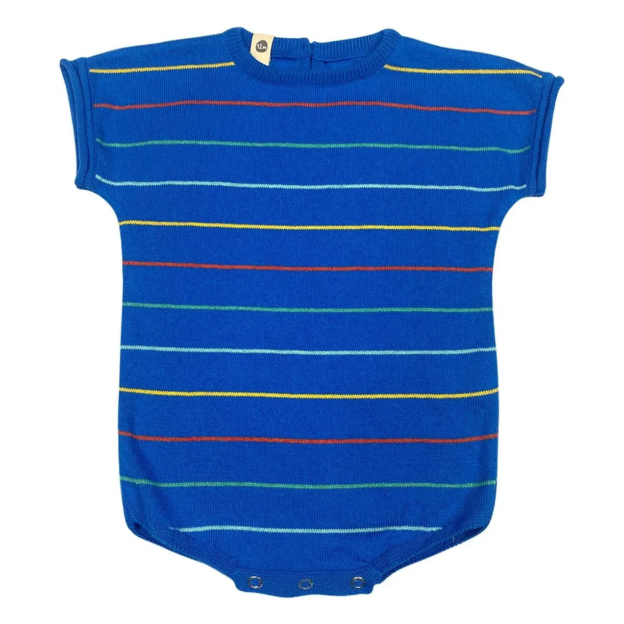 Bayiri - Botanical Striped Organic Cotton Bodysuit | Blue
