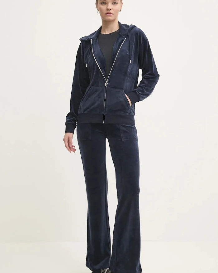 Кадифен спортен панталон Juicy Couture LAYLA POCKET LR