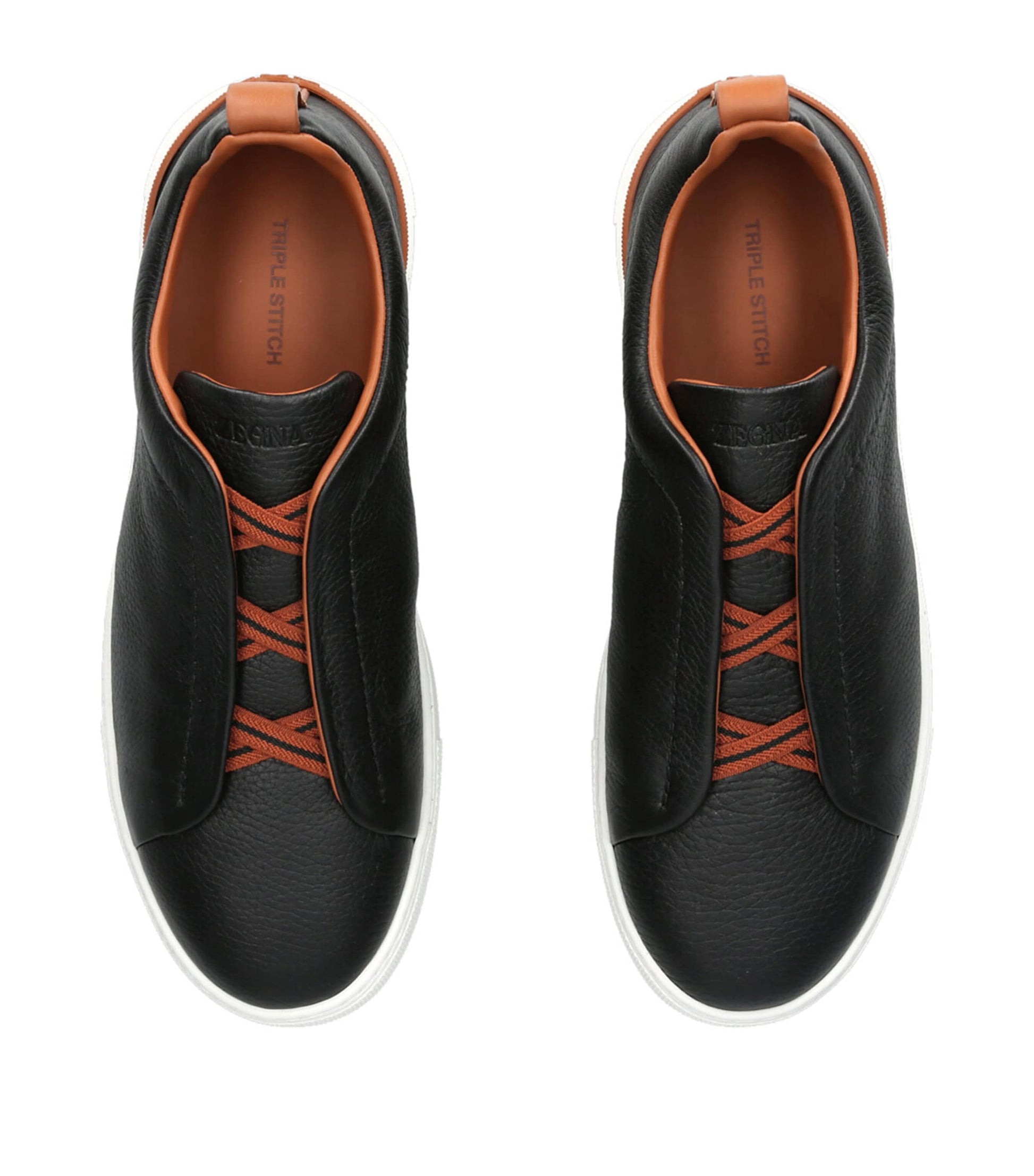 Leather Triple Stitch Sneakers