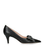Valentino Garavani Black Leather Bowow Pumps 65