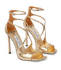 Gold Azia 110 Leather Sandals