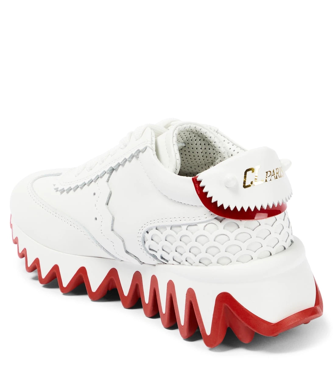 Christian Louboutin Kids - Shark leather sneakers