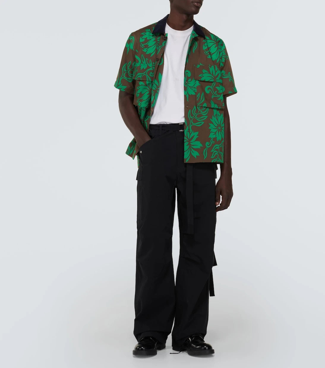 Sacai - قميص بولينج مطبوع بالزهور