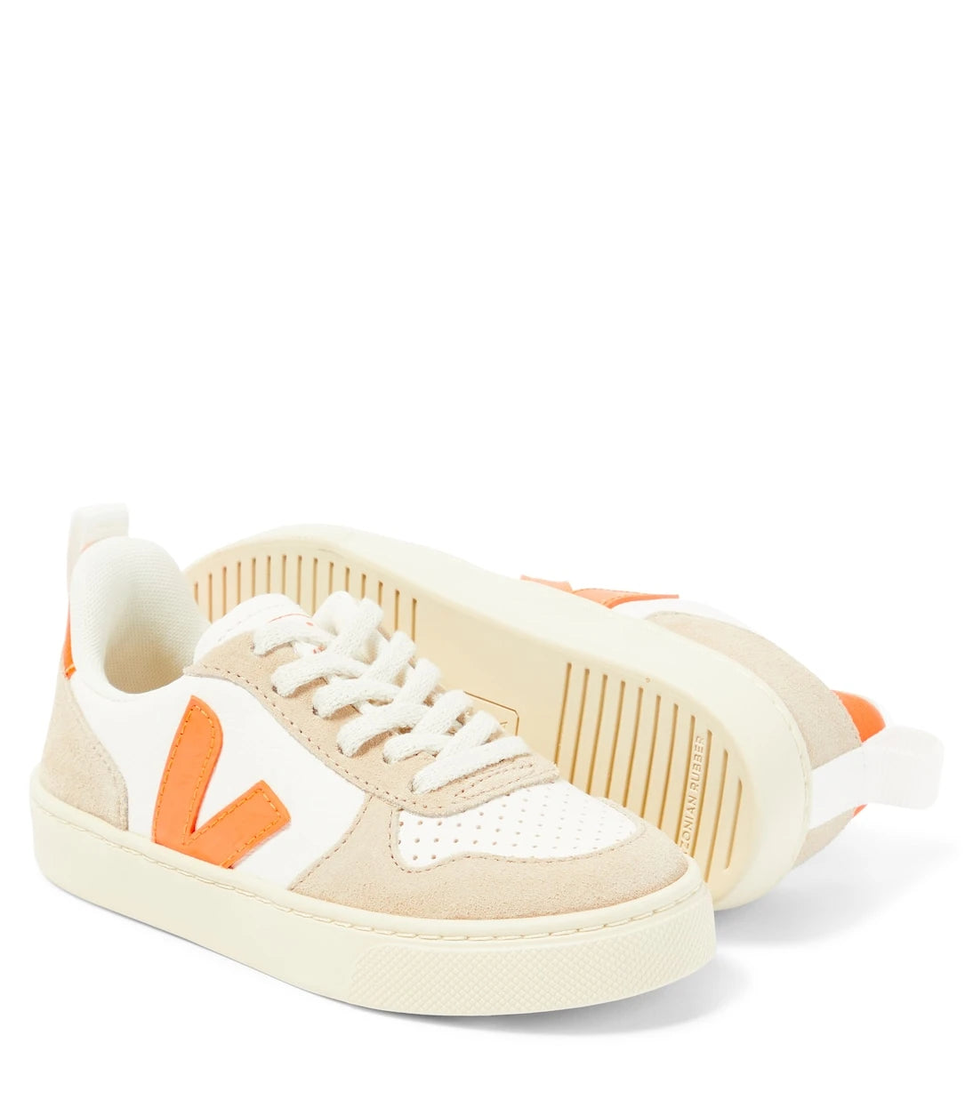Veja Kids - V-10 leather sneakers