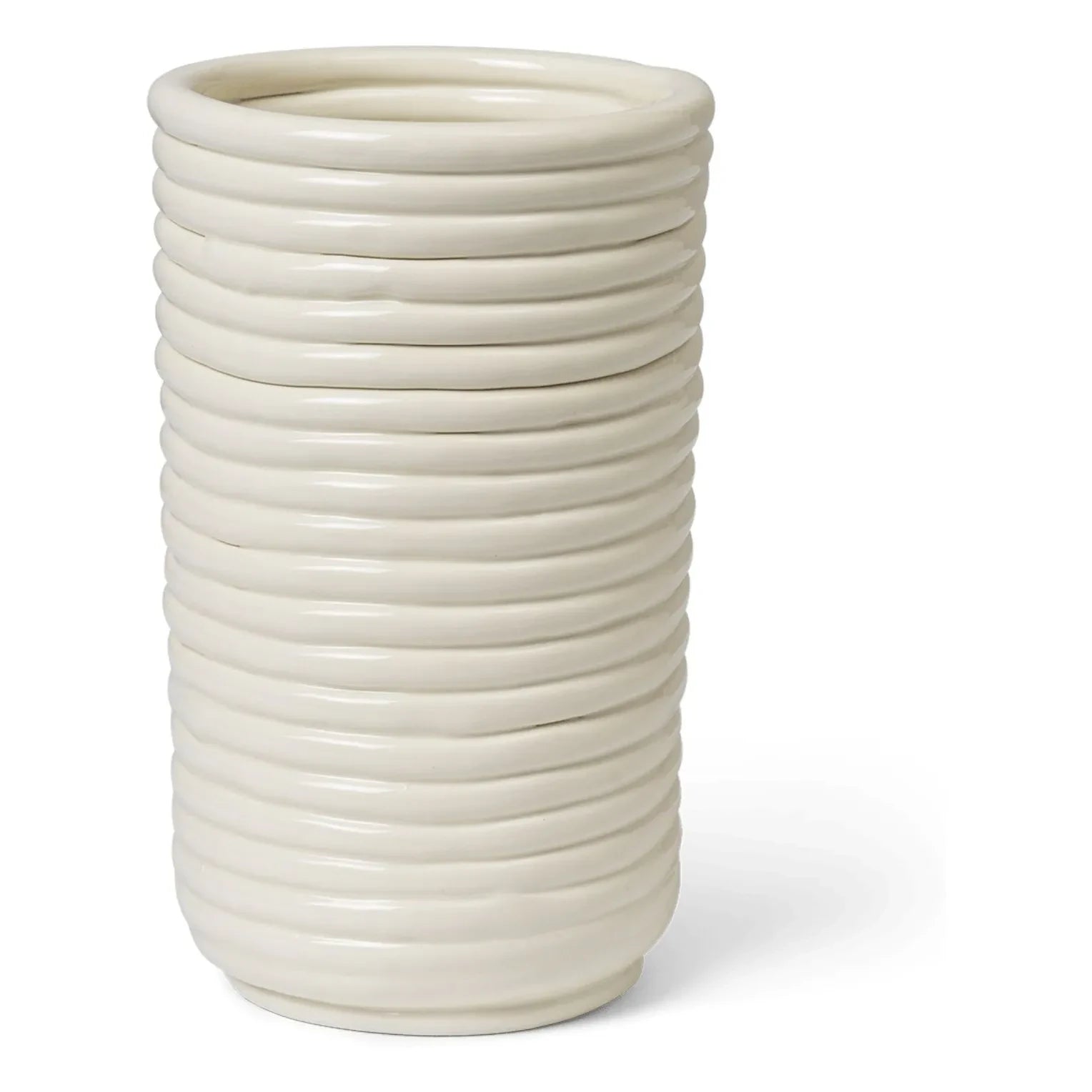 Ferm Living - Corduroy ceramic vase | Off-White