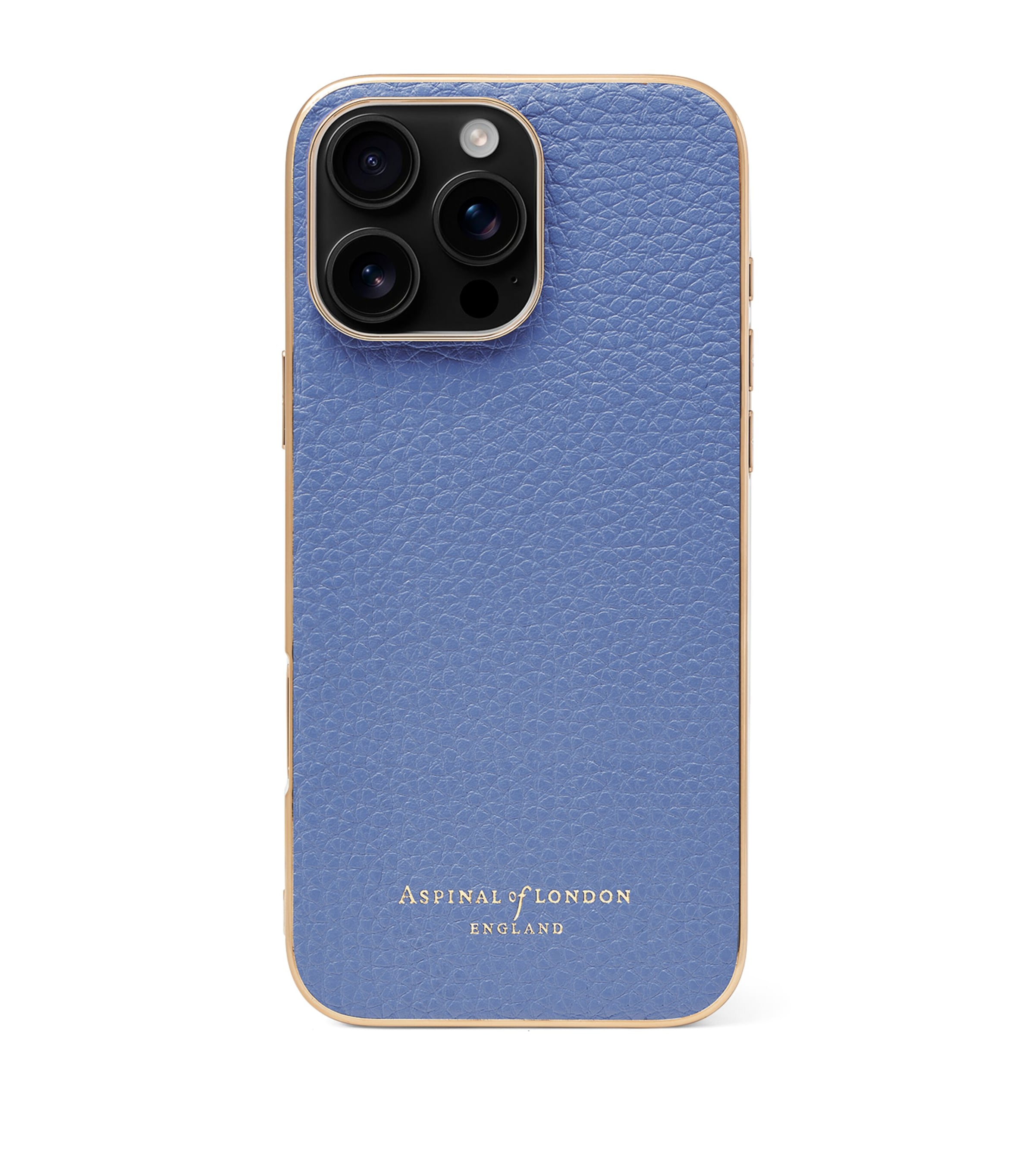 Blue Leather iPhone 16 Pro Max Case