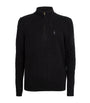 Polo Ralph Lauren Black Wool-Cashmere Quarter-Zip Sweater