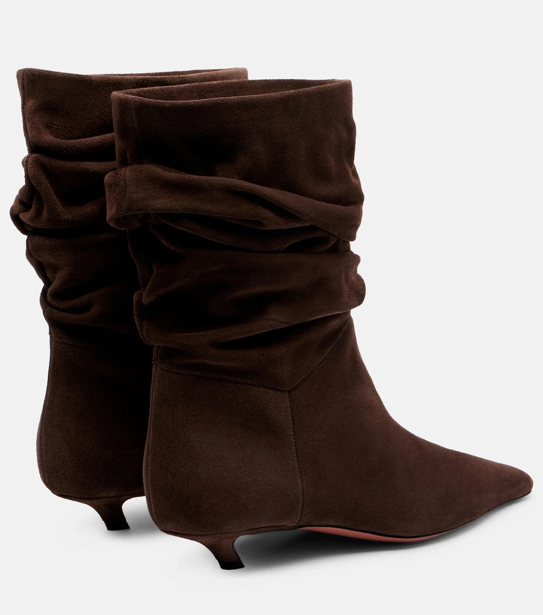 Amina Muaddi - Jamie 25 suede ankle boots