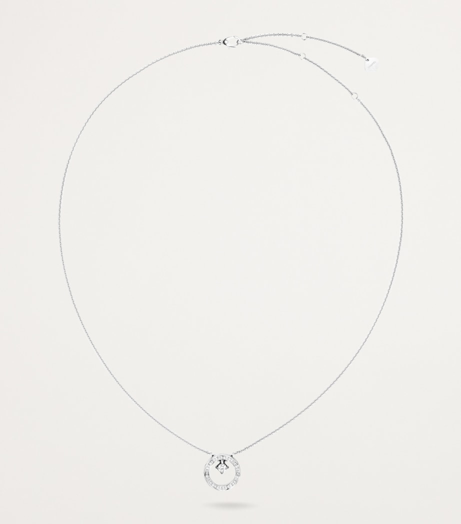 White Gold and Diamond Coco Crush Necklace