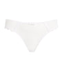 Maison Lejaby White Lace-Trim Gaby Briefs