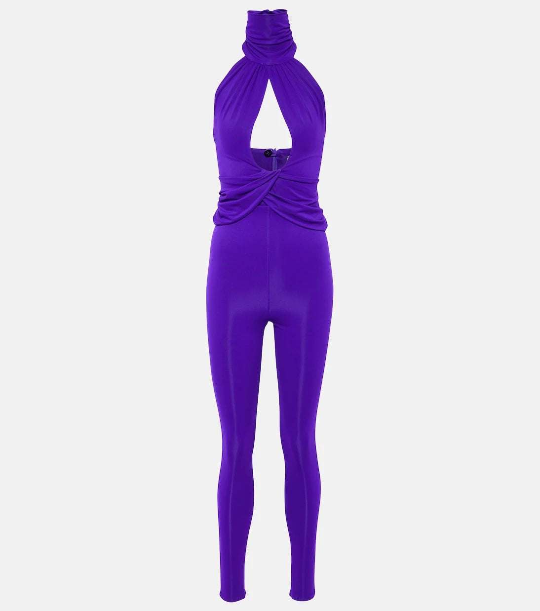 Magda Butrym - Gathered halterneck jersey jumpsuit