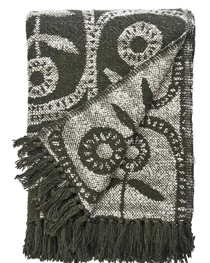 Madam Stoltz Pamuklu Örtü 125 x 175 cm