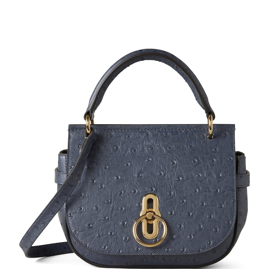 Small Leather Amberley Satchel Top-Handle Bag