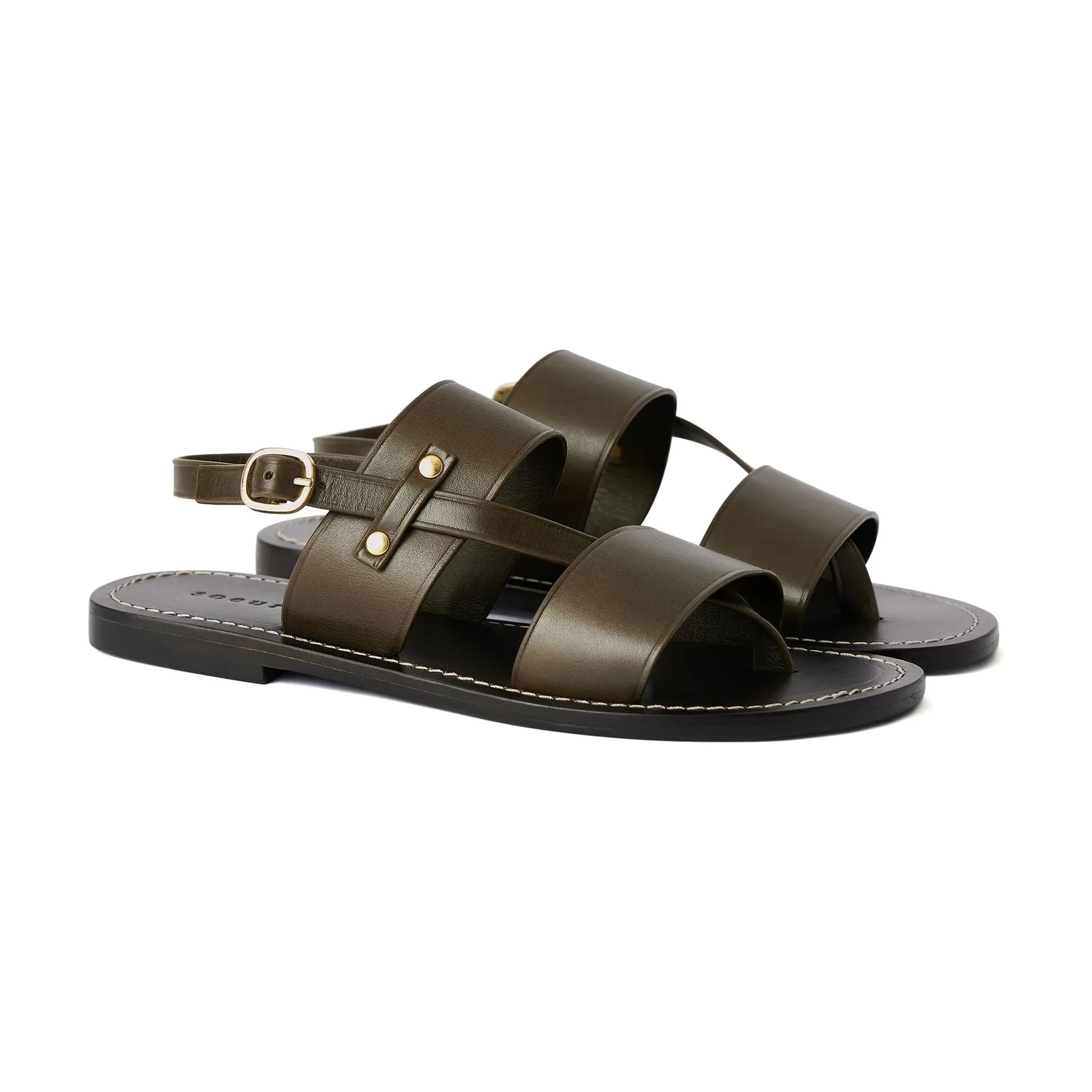 Soeur - Amazonia Leather sandals | Khaki